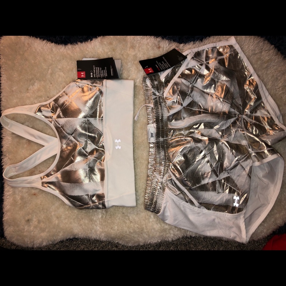 Under Armour Sports bra and matching shorts